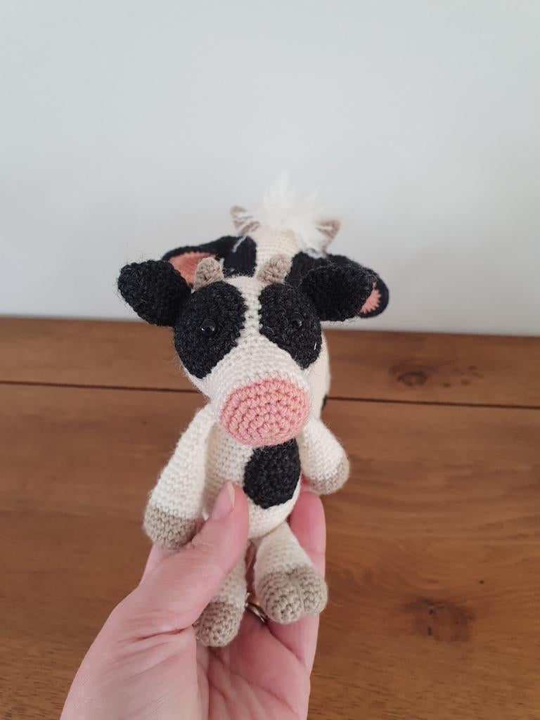 Handgemaakte gehaakte mini Koe, Ophalen of Verzenden, Nieuw, Overige typen