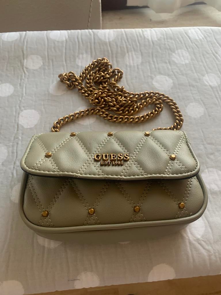 Zeer mooie handtas van GUESS, Ophalen of Verzenden, Zo goed als nieuw, Groen, Guess