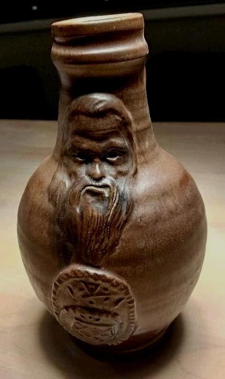 Antieke Baardmankruik - Zeldzaam en Decoratief, Antiek en Kunst, Antiek | Keramiek en Aardewerk, Ophalen of Verzenden