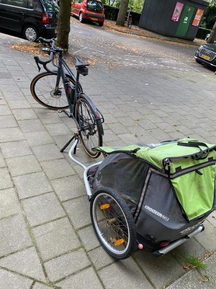 Croozer fietskar - Kinderkar/Bagagekar, Ophalen, Gebruikt, Opvouwbaar, Kinderkar