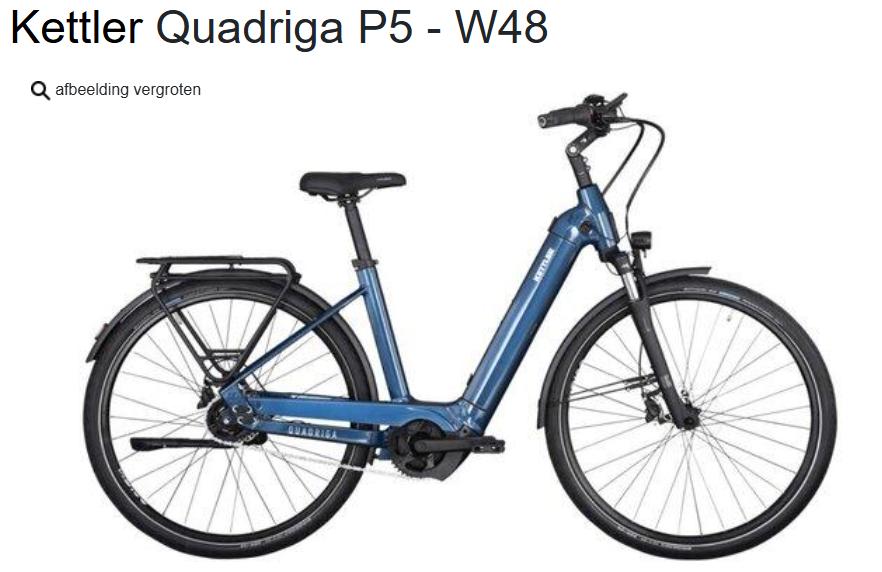 Kettler Quadriga P5 Electric Fiets - 2024 used once for 2km, Zo goed als nieuw, 47 tot 51 cm, 50 km per accu of meer, Ophalen