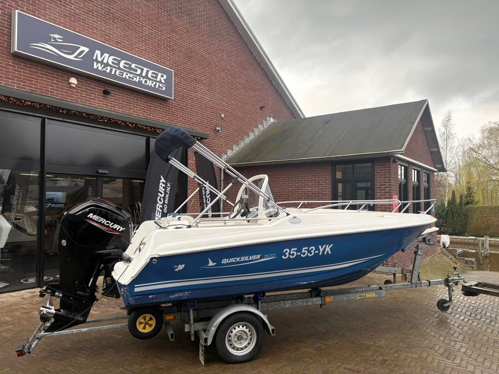 Quicksilver 500 consoleboot incl trailer, ex Motor, Ophalen, Gebruikt, Overige brandstoffen, 3 tot 6 meter