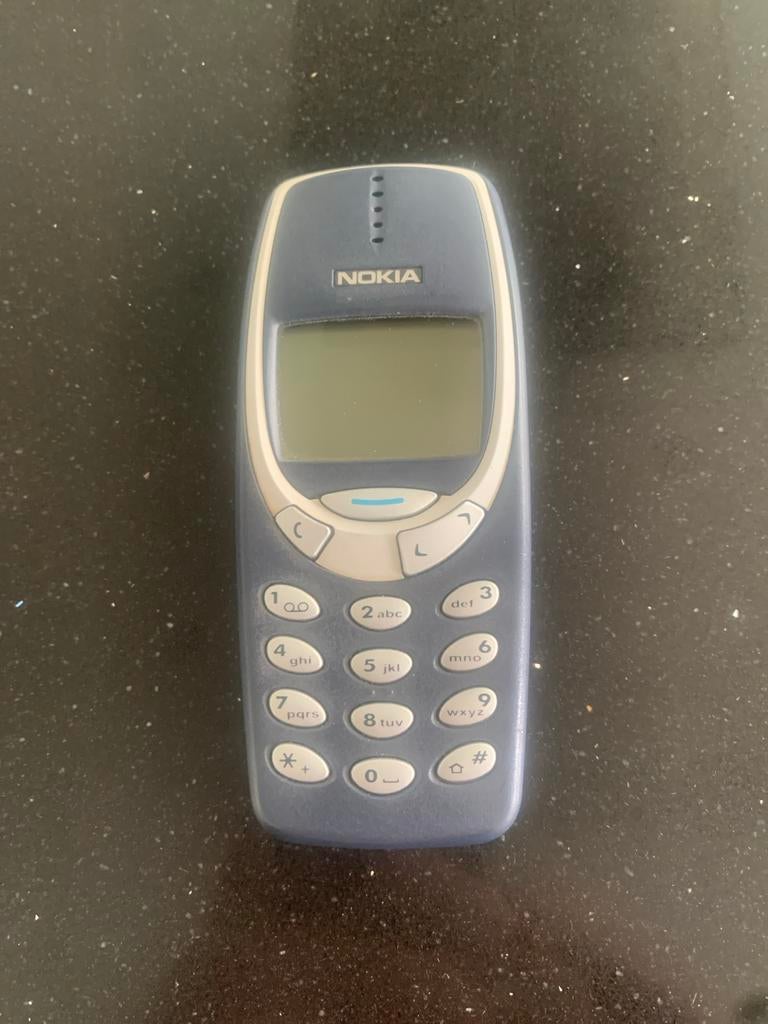 Nokia 3310, Gebruikt, Blauw, Geen camera, Fysiek toetsenbord