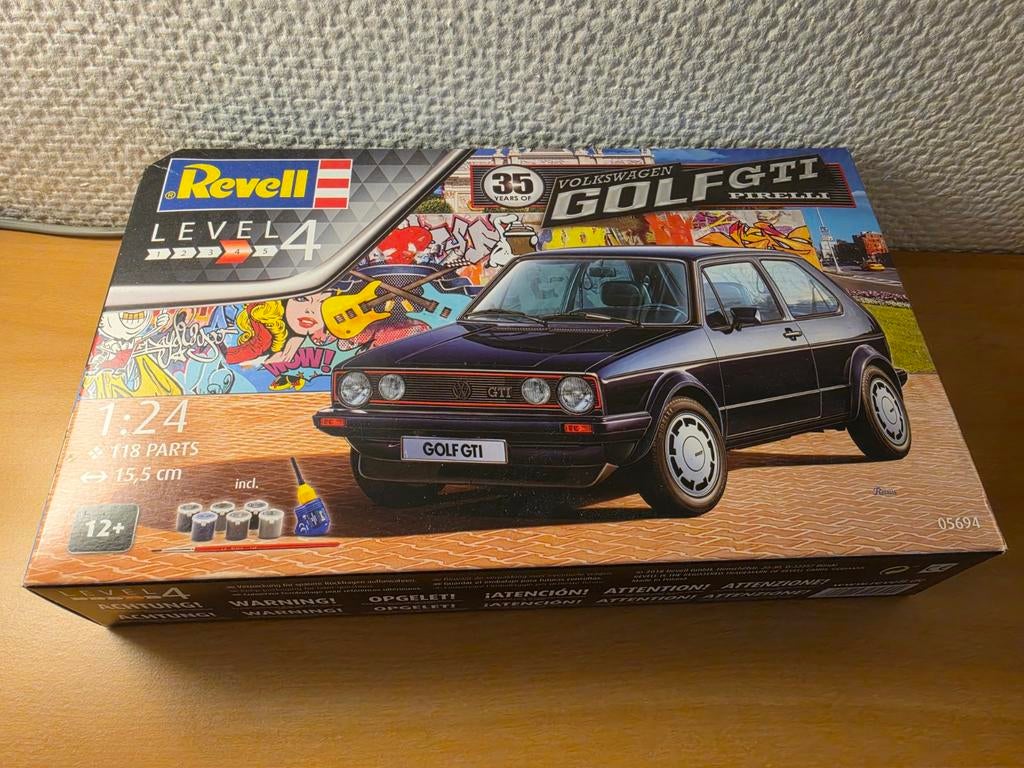Revell VW Golf 1 GTI Pirelli modelbouw NIEUW, Ophalen, Auto, Revell, Groter dan 1:32