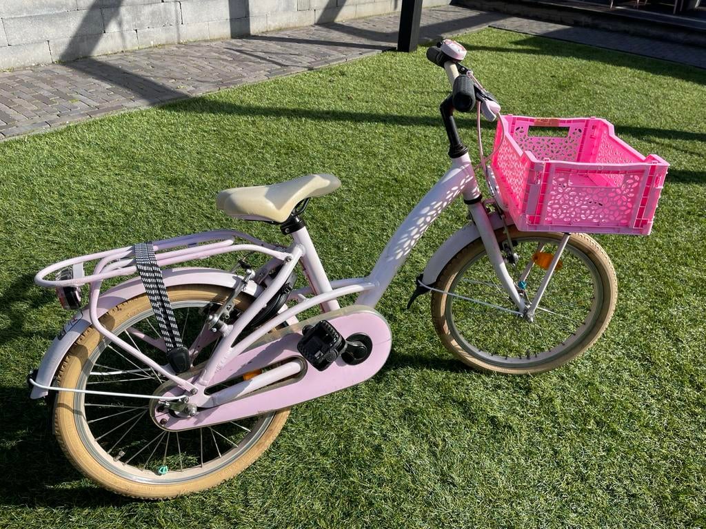 Meisjes fiets 18 inch, Ophalen, Gebruikt, 18 inch, Handrem
