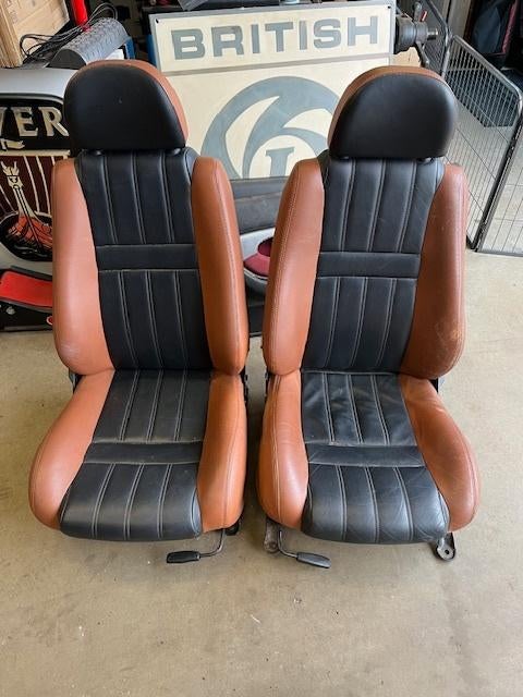 MGF MG TF zetelset in zwart & cognac kleur leder MG F MGTF, Auto-onderdelen, Ophalen of Verzenden, Gebruikt, MG