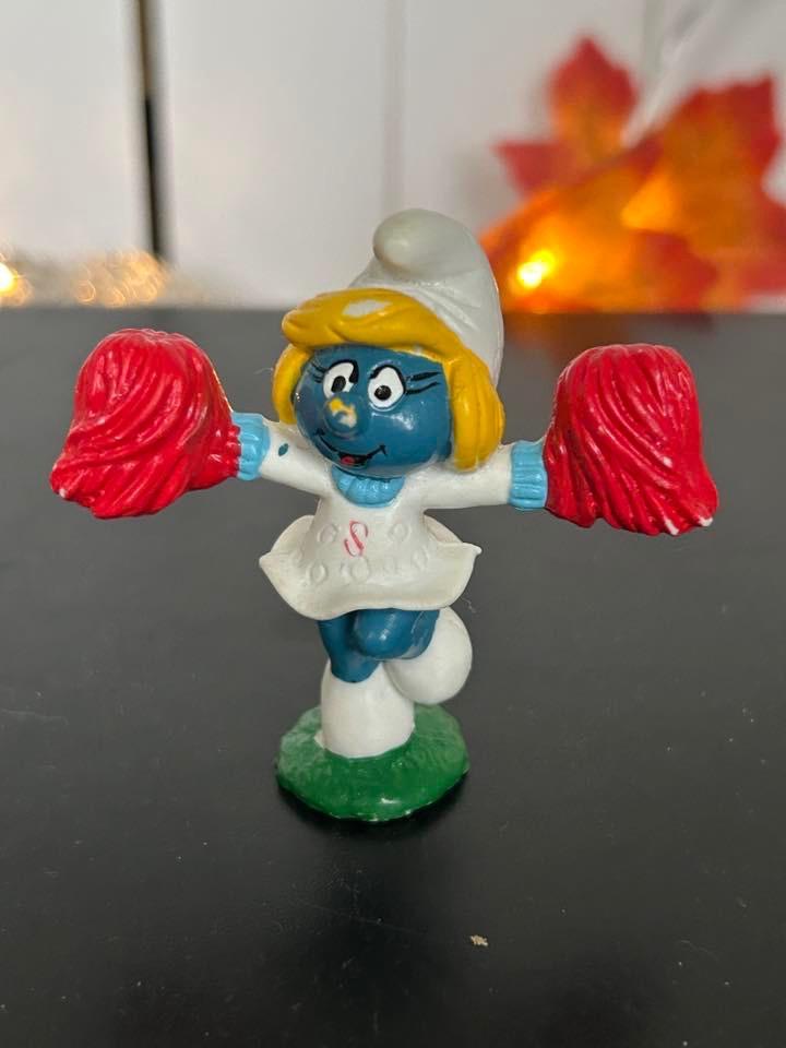 Schleich 20149 cheerleader Smurfin 1981, Verzamelen, Smurfen, Ophalen of Verzenden, Gebruikt, Smurfin, Poppetje, Figuurtje of Knuffel