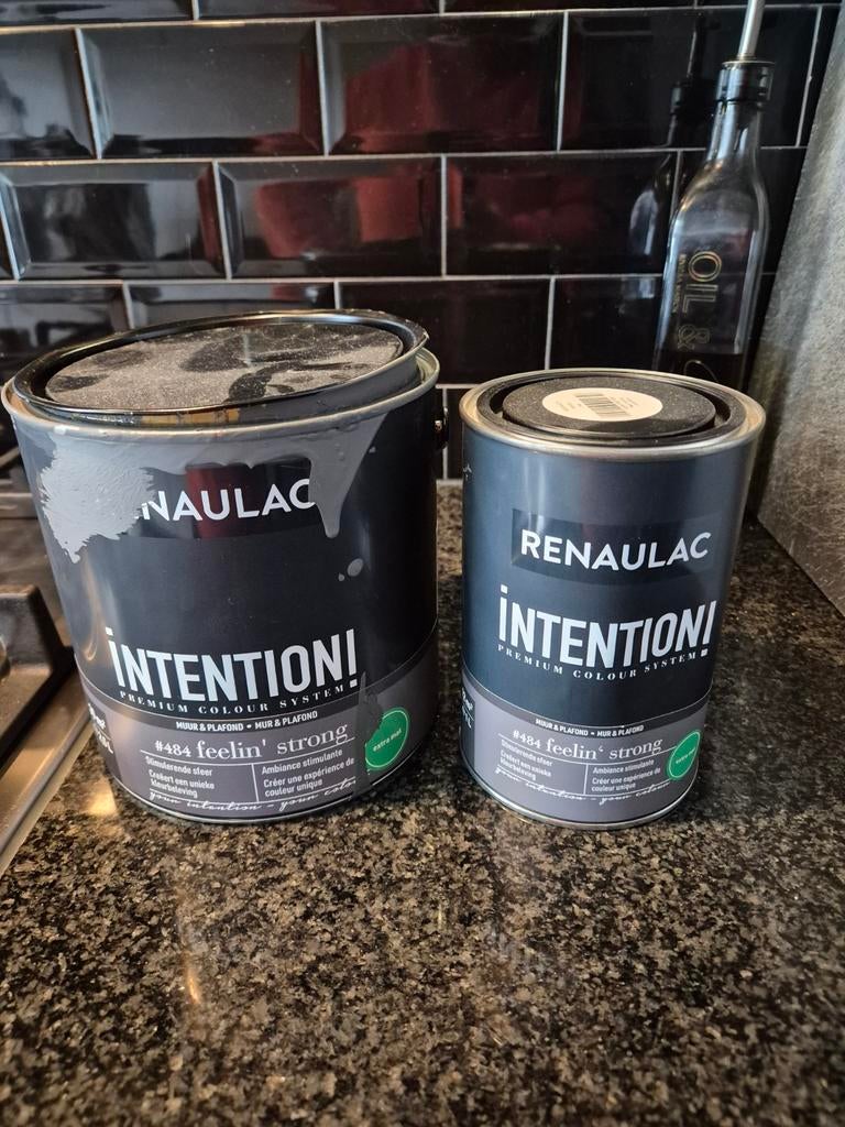 Verf renaulac 484, Doe-het-zelf en Verbouw, Verf, Beits en Lak, Ophalen of Verzenden, Wit