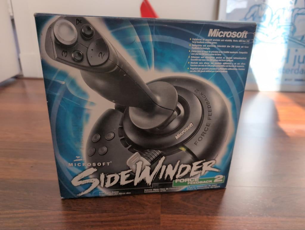 Microsoft Sidewinder Force Feedback 2 Joystick, Ophalen of Verzenden, Gebruikt, Microsoft