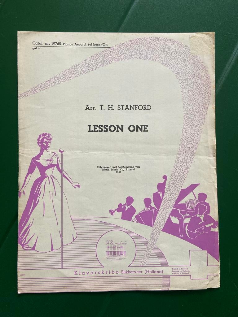 Klavarskribo 48 bassen les voor accordeon en piano, Ophalen of Verzenden, Gebruikt, Les of Cursus, Accordeon
