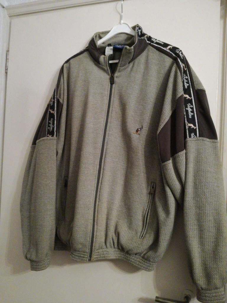 Australian Trainingsjack ongedragen Bruin Gevoerd 54 L XL, Kleding | Heren, Sportkleding, Maat 52/54 (L), Bruin, Verzenden, Nieuw