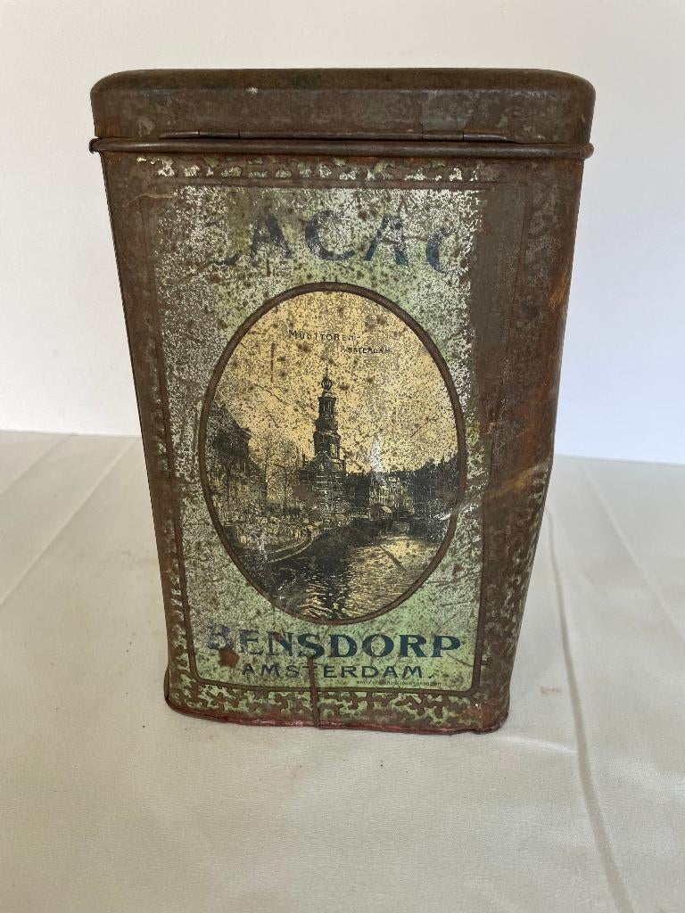 Bensdorp Amsterdam Cacao Blik, Huis en Inrichting, Woonaccessoires | Overige, Gebruikt, Ophalen of Verzenden