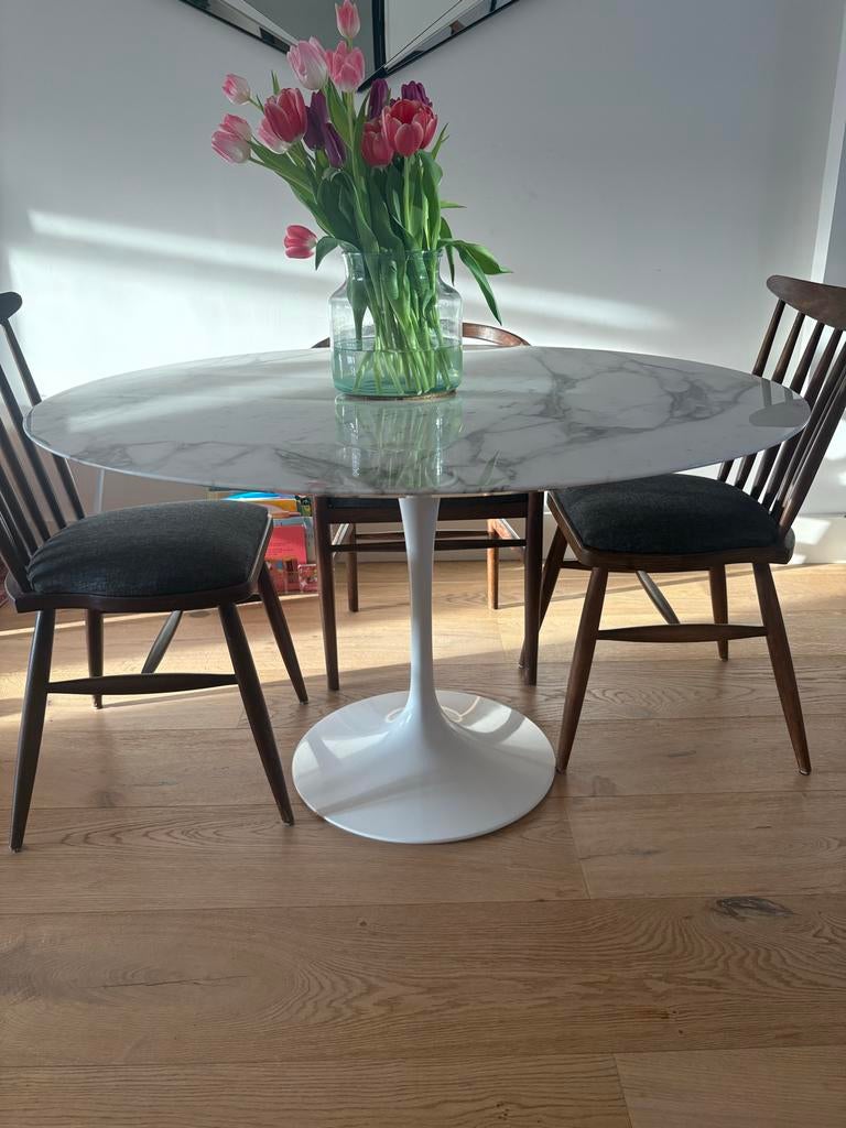 Knoll Marmer Eettafel - Design 1957, Ophalen, Overige materialen, Gebruikt, 100 tot 150 cm