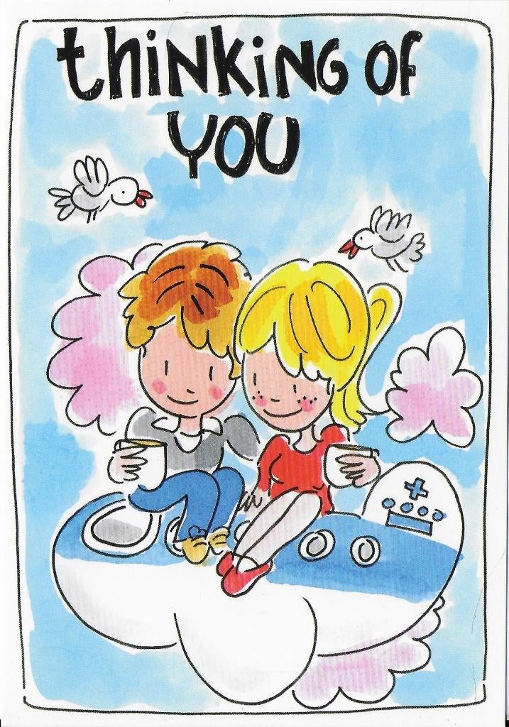 Ongelopen Ansichtkaart KLM Thinking of You ( B3888), Verzenden, Voor 1920, Ongelopen, Overige thema's