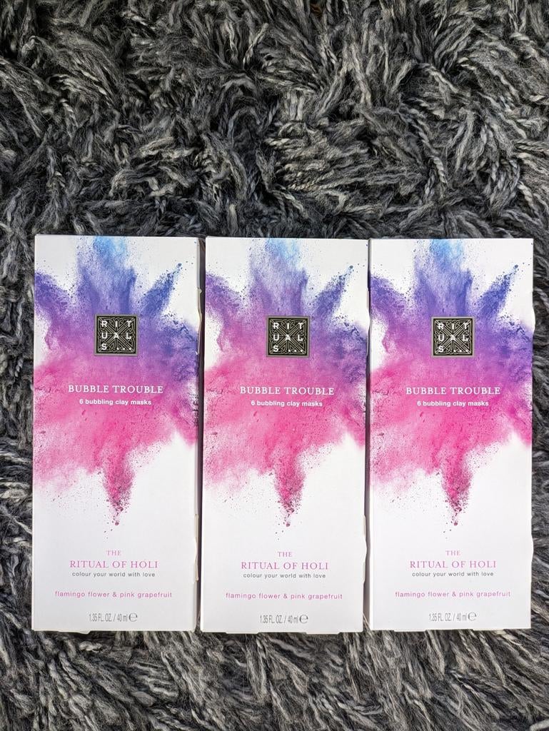 Rituals of Holi Bubble Trouble Masker Set, Ophalen of Verzenden, Nieuw, Zwart, Handen en Nagels