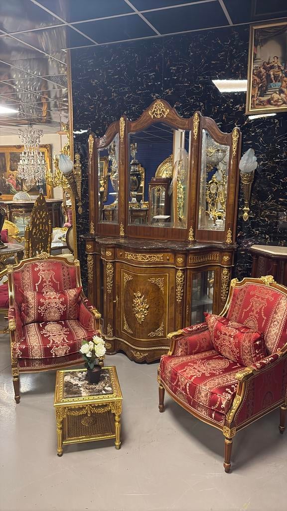 Frans commode kast met spiegel en marmer blad, Huis en Inrichting, Kasten | Dressoirs, Ophalen of Verzenden, 50 tot 75 cm, 150 tot 200 cm