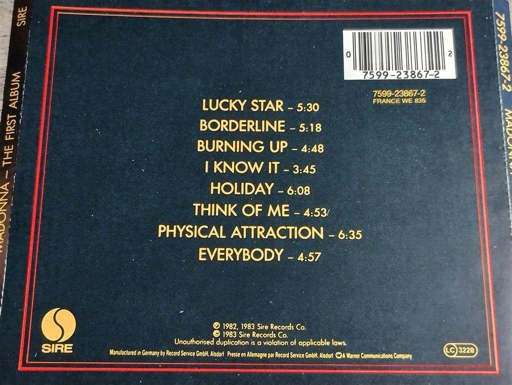 Madonna ‎- The First Album, Ophalen of Verzenden, 1960 tot 1980, Zo goed als nieuw