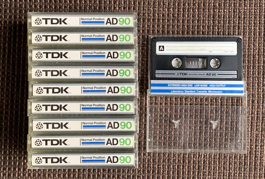 TDK D90 cassettebandjes 1X gebruikt 10 stuks, Ophalen of Verzenden, Gebruikt, Overige genres, 2 t/m 25 bandjes