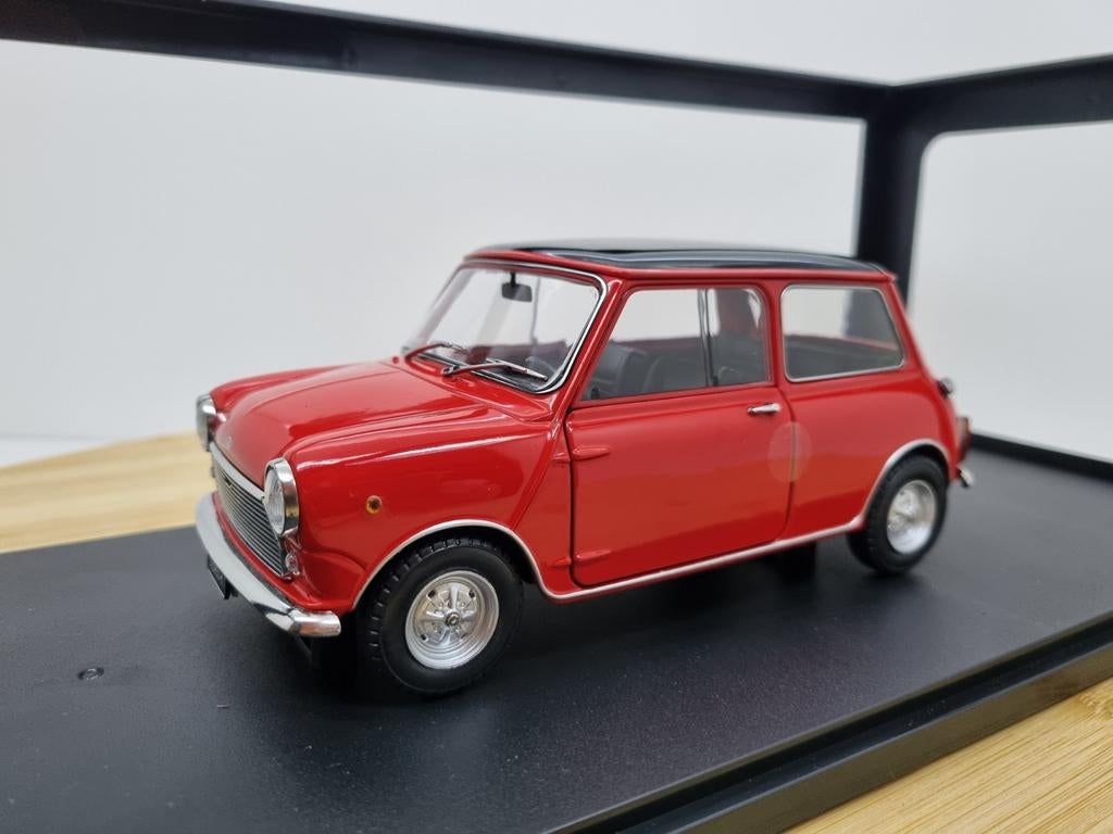 Mitica 1:18 Mini Cooper rood met zwart dak, Overige merken, Auto, Nieuw, Ophalen of Verzenden
