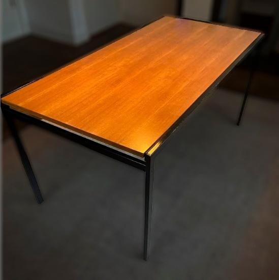 Pastoe TU30 teakhouten tafel plus 6 stoelen, Huis en Inrichting, Tafels | Eettafels, Ophalen, Gebruikt, Teakhout, 200 cm of meer