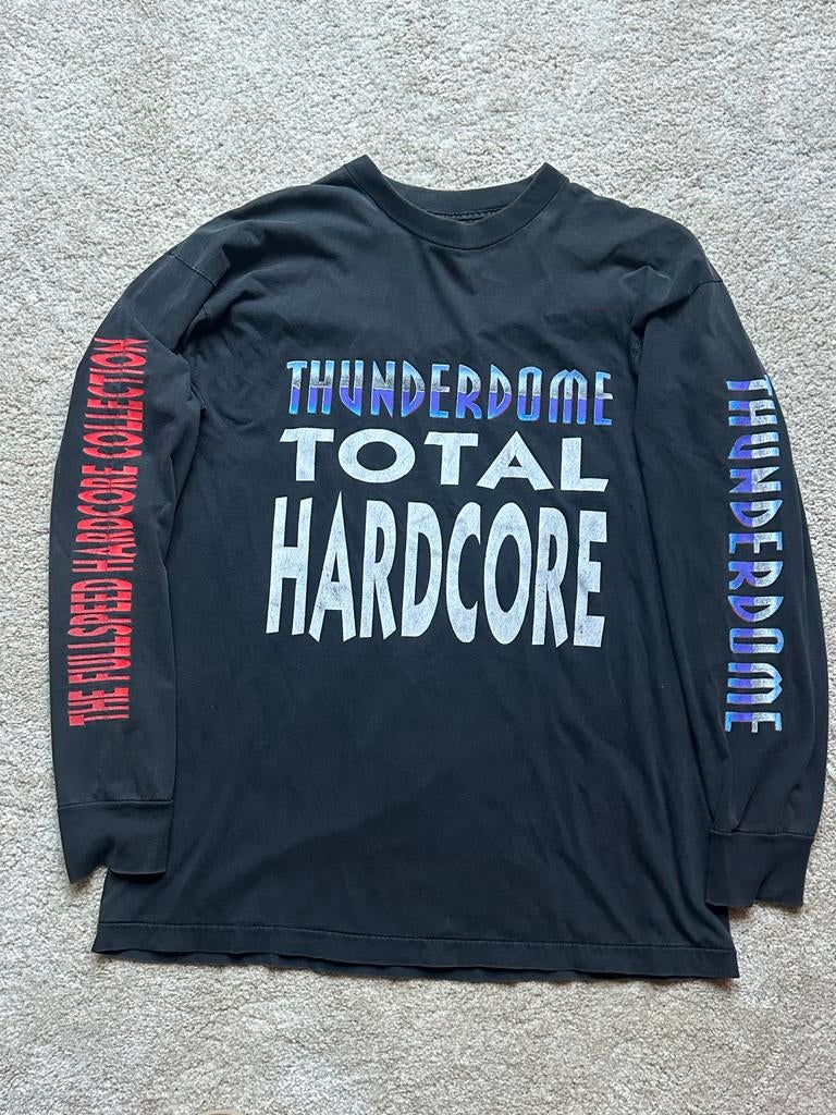 Thunderdome Total Hardcore Longsleeve, Ophalen of Verzenden, Gedragen, Overige maten, Zwart