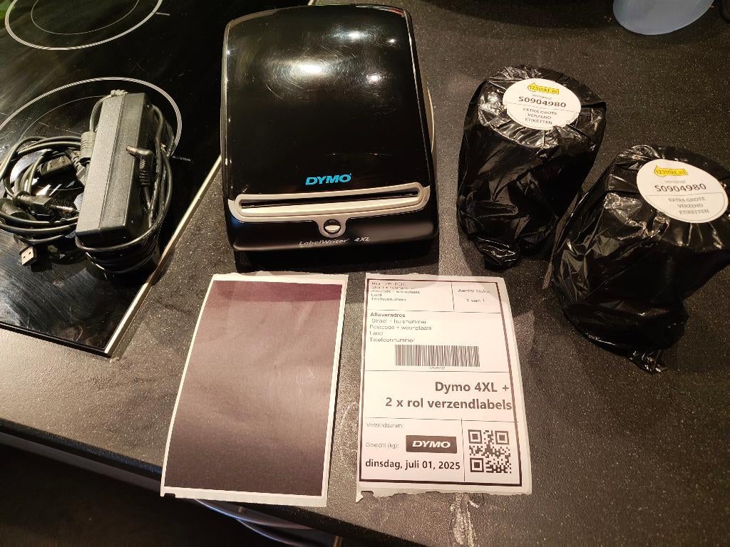 Dymo Labelwriter 4XL met 2 volle rollen, Zwart-en-wit printen, DYMO, Printer, Ophalen of Verzenden
