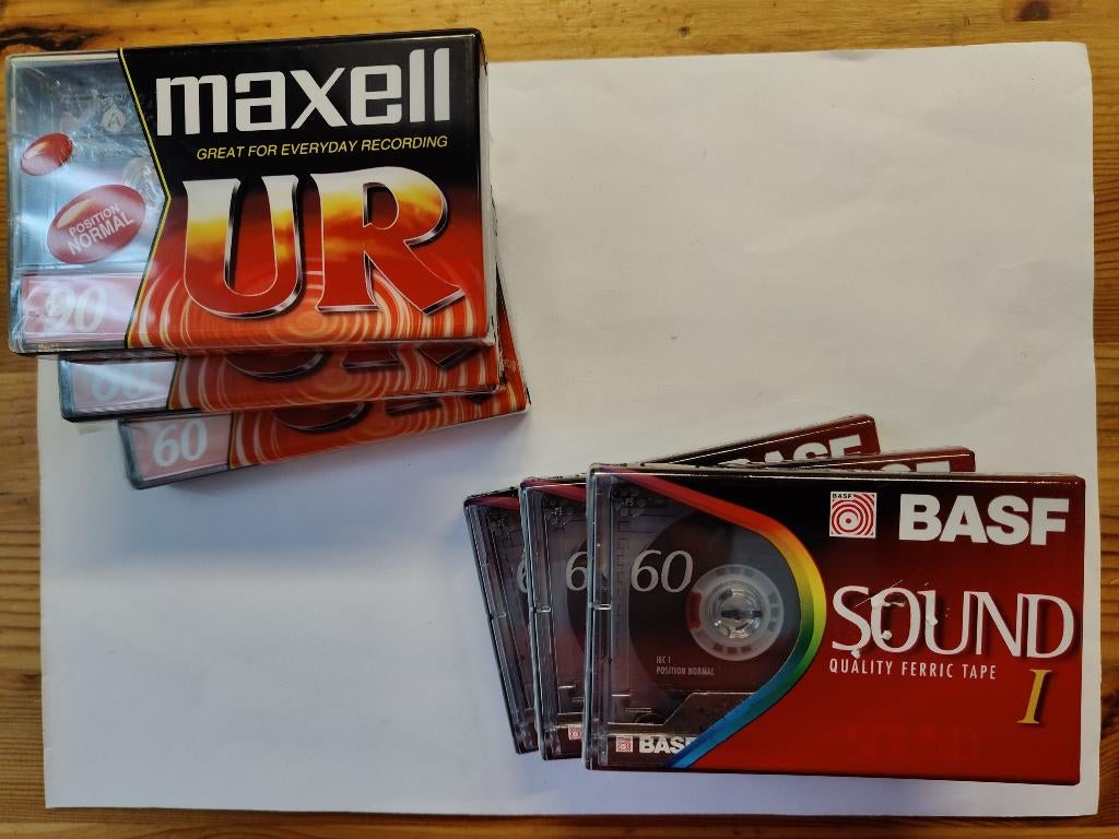 6 cassettebandjes, 2 t/m 25 bandjes, Overige genres, Ophalen of Verzenden, Nieuw in verpakking