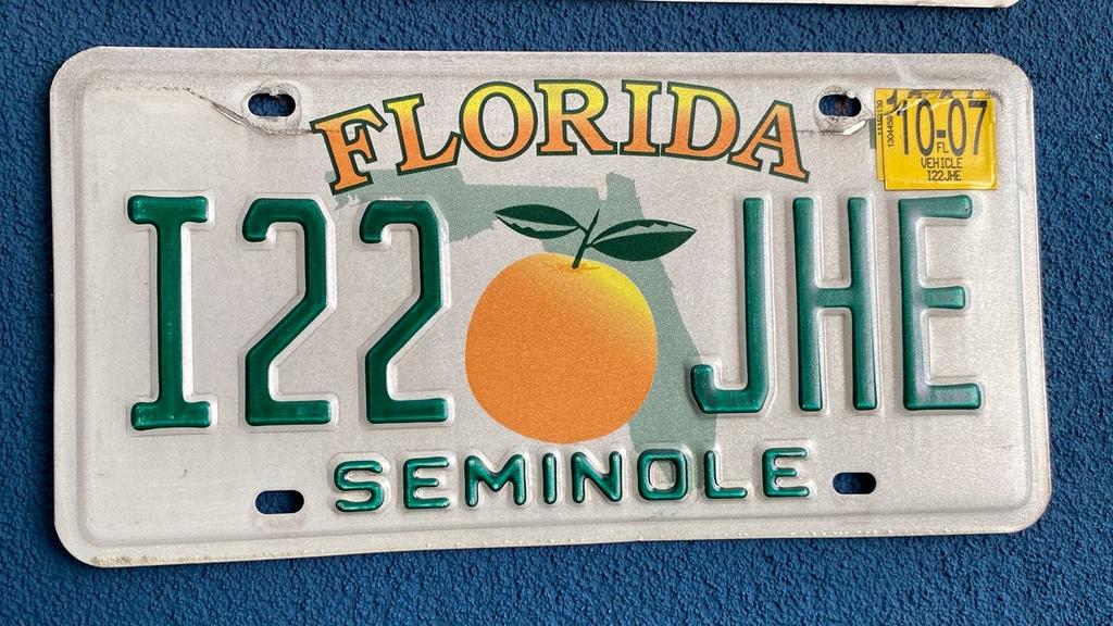 USA Kentekenplaat - Florida (Seminole), Ophalen of Verzenden, Gebruikt, Auto's