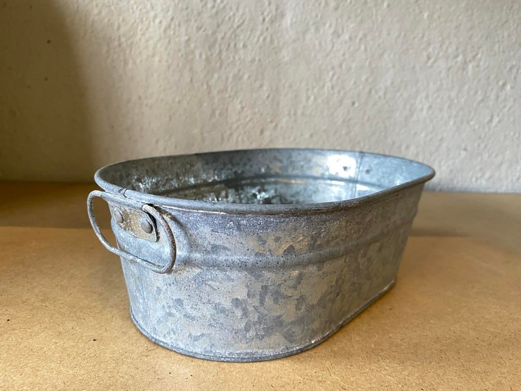 4x Metalen bakjes / mandjes, Overige materialen, Gebruikt, Mand, Ophalen of Verzenden