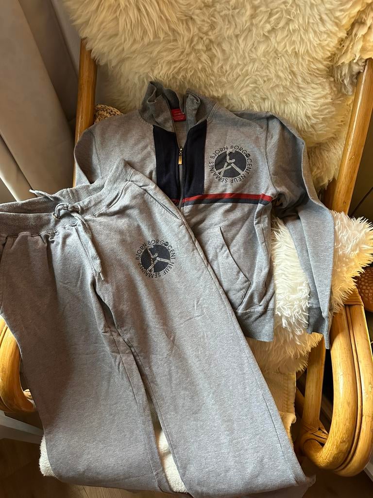 Grijze joggingpak van Bjorn Borg voor dames - maat s, Ophalen of Verzenden, Zo goed als nieuw, Grijs
