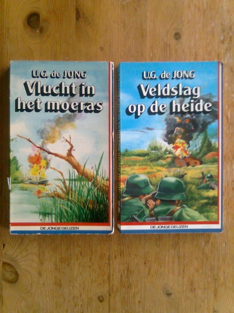 Vlucht in het moeras /Veldslag op de heide   U.G. de Jong, Ophalen of Verzenden, Tweede Wereldoorlog, Zo goed als nieuw, Overige onderwerpen