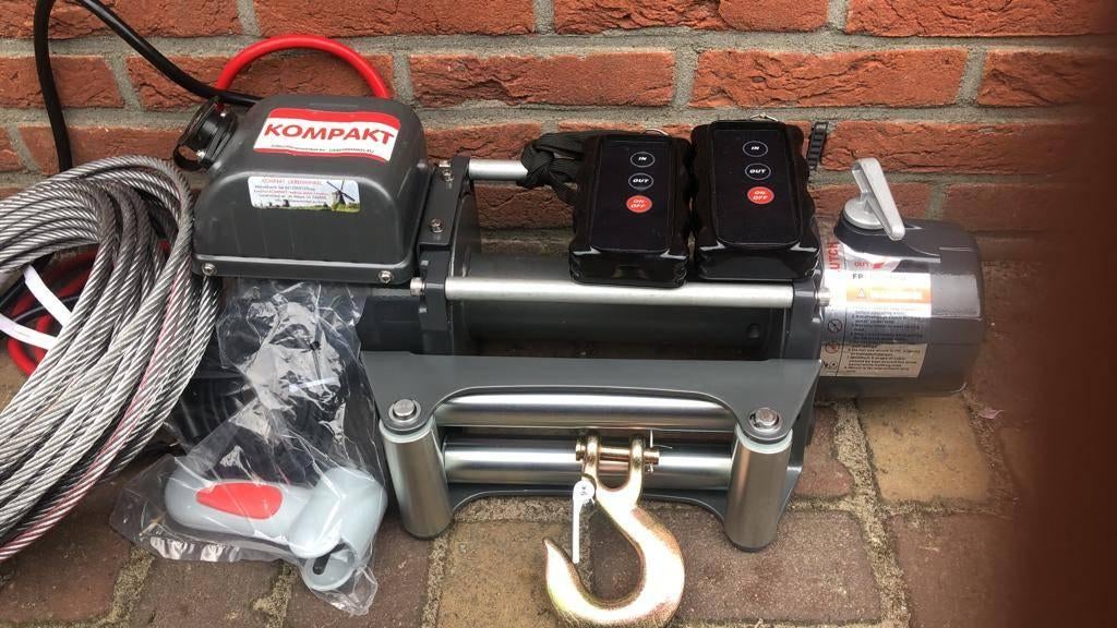 Elektrische lier 12 V 3,6 ton KOMPAKT autoambulance drdloos, Ophalen of Verzenden, Nieuw