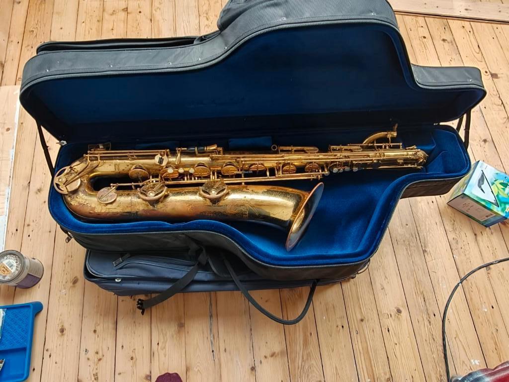 King Tempo (Keilwerth) Baritone saxophone Baritonsaxofoon, Gebruikt, Contact@buffetcrampon.com, Keilwerth, Ophalen of Verzenden