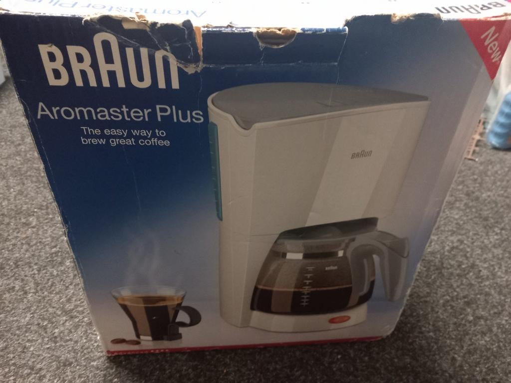 Braun Aromaster Plus Koffiezetapparaat - Zo goed als nieuw!, Ophalen, Afneembaar waterreservoir, Koffiemachine, Gemalen koffie