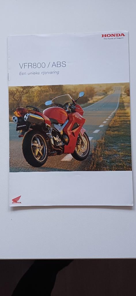 Originele folder Honda VFR 800 / ABS, Ophalen of Verzenden, Honda