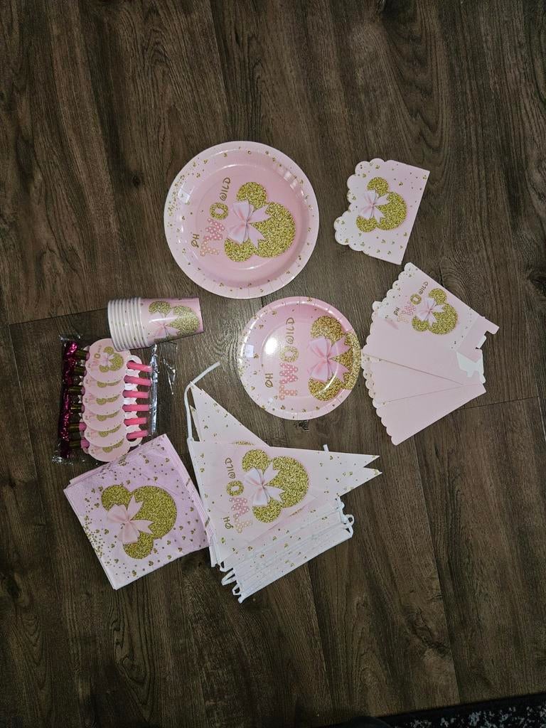 Minnie Mouse 2 Jaar Verjaardag Set, Ophalen of Verzenden, Nieuw