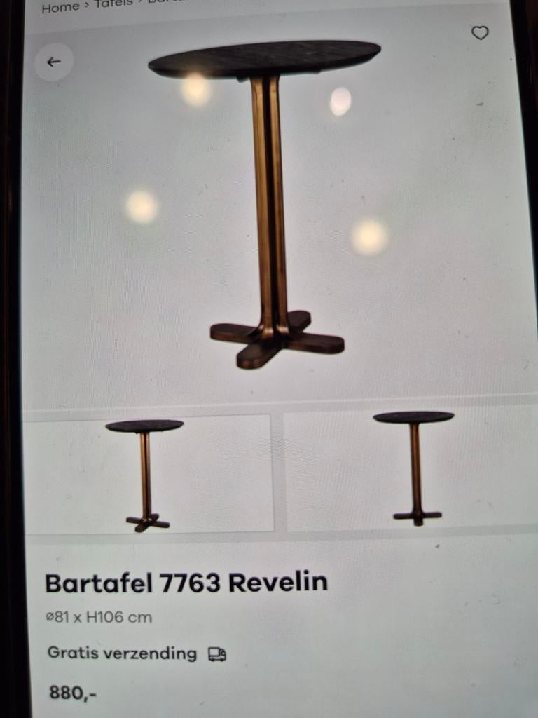 Richmond showmodellen tafel diverse magazijn verkoop, Ophalen, Nieuw, 50 tot 100 cm, Minder dan 50 cm