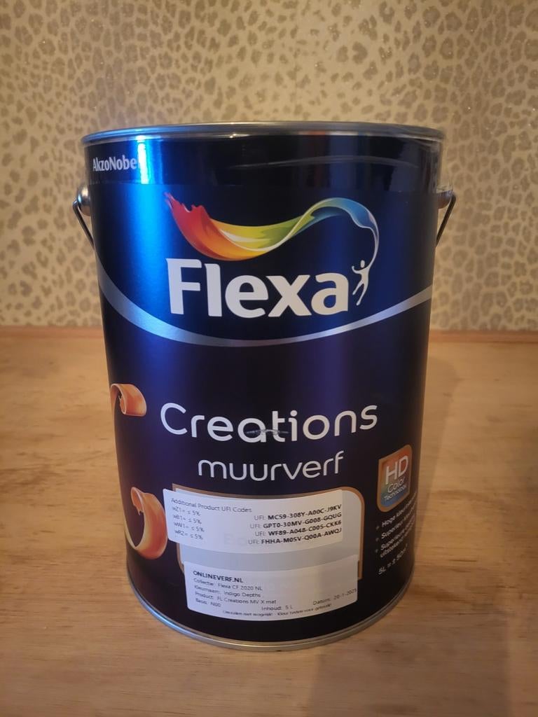Flexa Creations Muurverf - 5 Liter, Ophalen, Nieuw