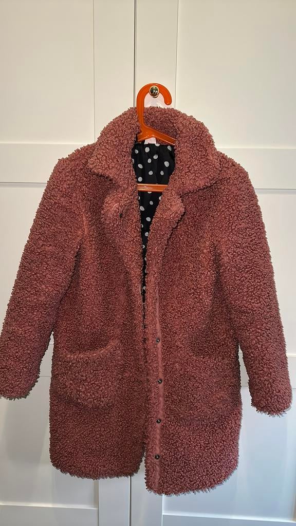 Hema teddy jas tekoop, Ophalen of Verzenden, Zo goed als nieuw, Maat 34 (XS) of kleiner, Beige