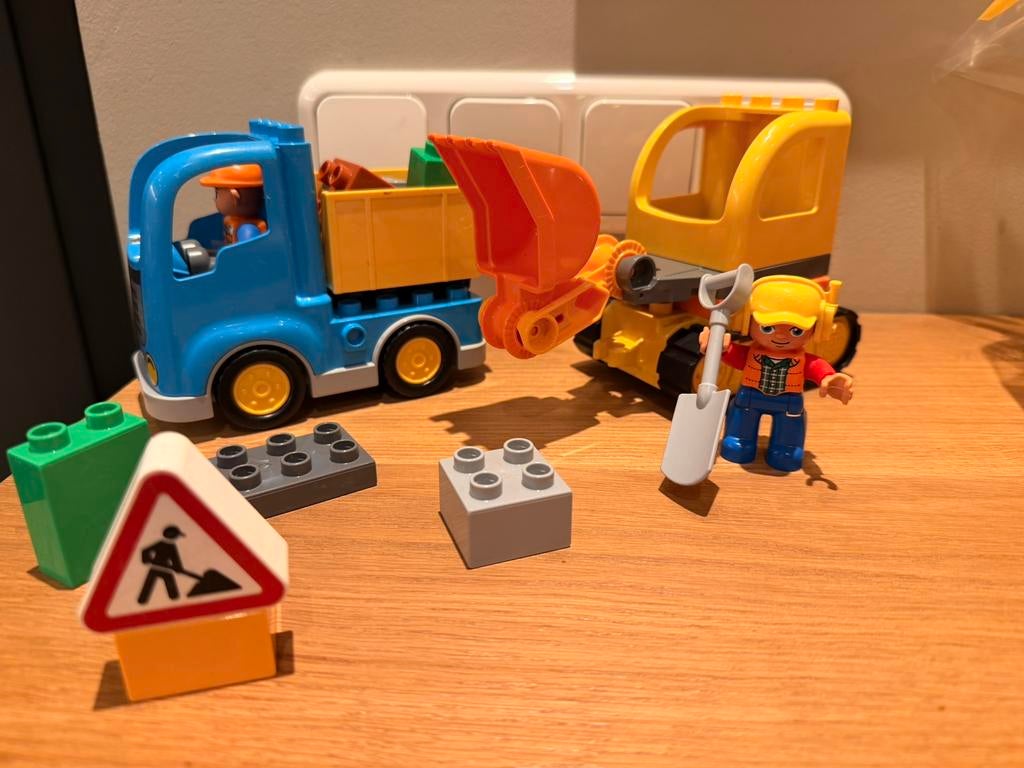 Lego Duplo bouwplaats complete set 10812, Ophalen of Verzenden, Zo goed als nieuw, Duplo
