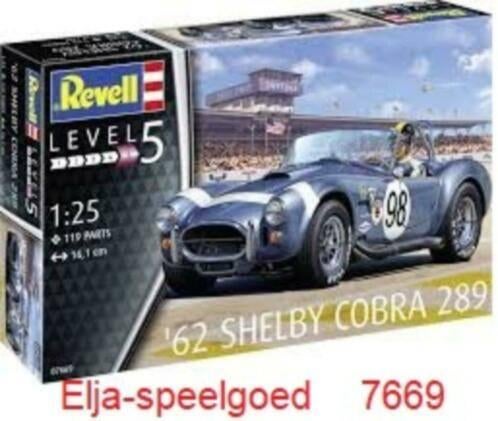 Revell Shelby AC cobra 289 7669 modelbouw 1:25 auto, Auto, Revell, Groter dan 1:32, Nieuw