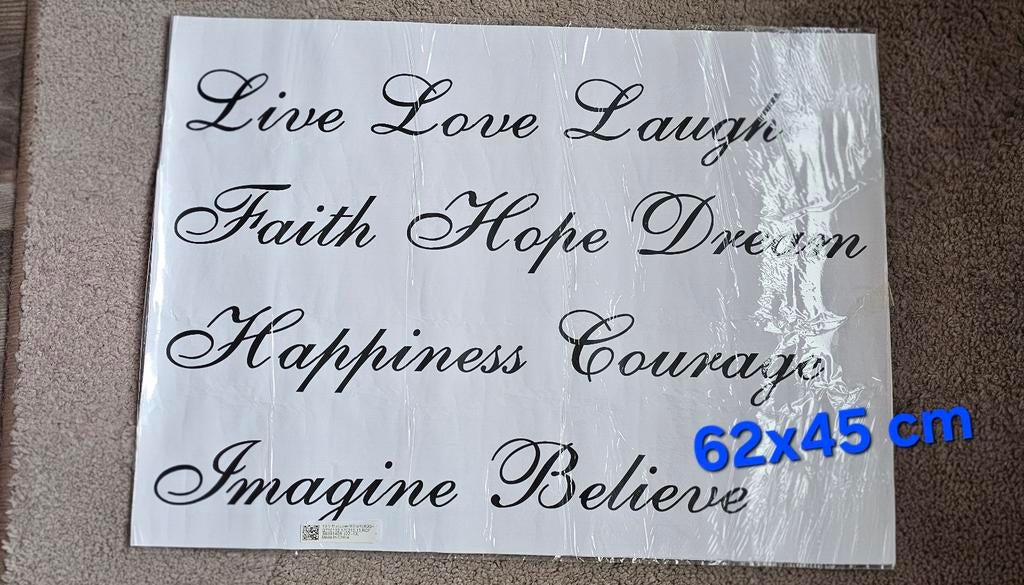 Raamsticker, deursticker, autosticker, muursticker, teksten,, Huis en Inrichting, Ophalen of Verzenden, Nieuw