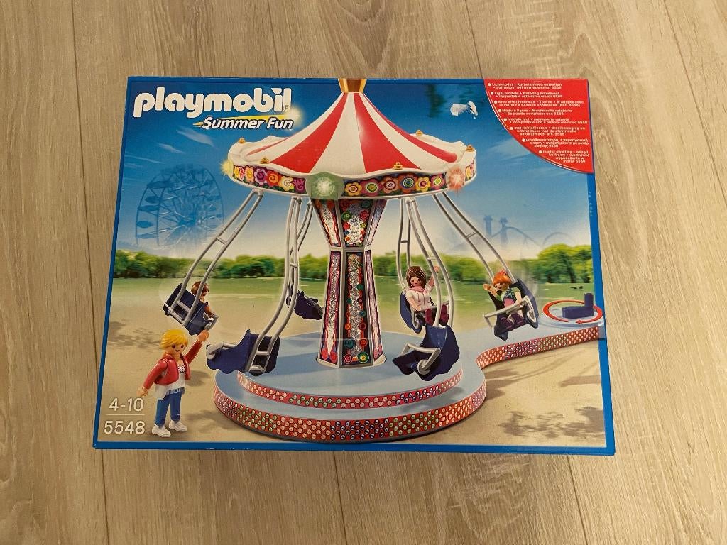 Playmobil Summer Fun 5548 kermis zweefmolen verlicht nieuw, Ophalen of Verzenden, Nieuw, Complete set