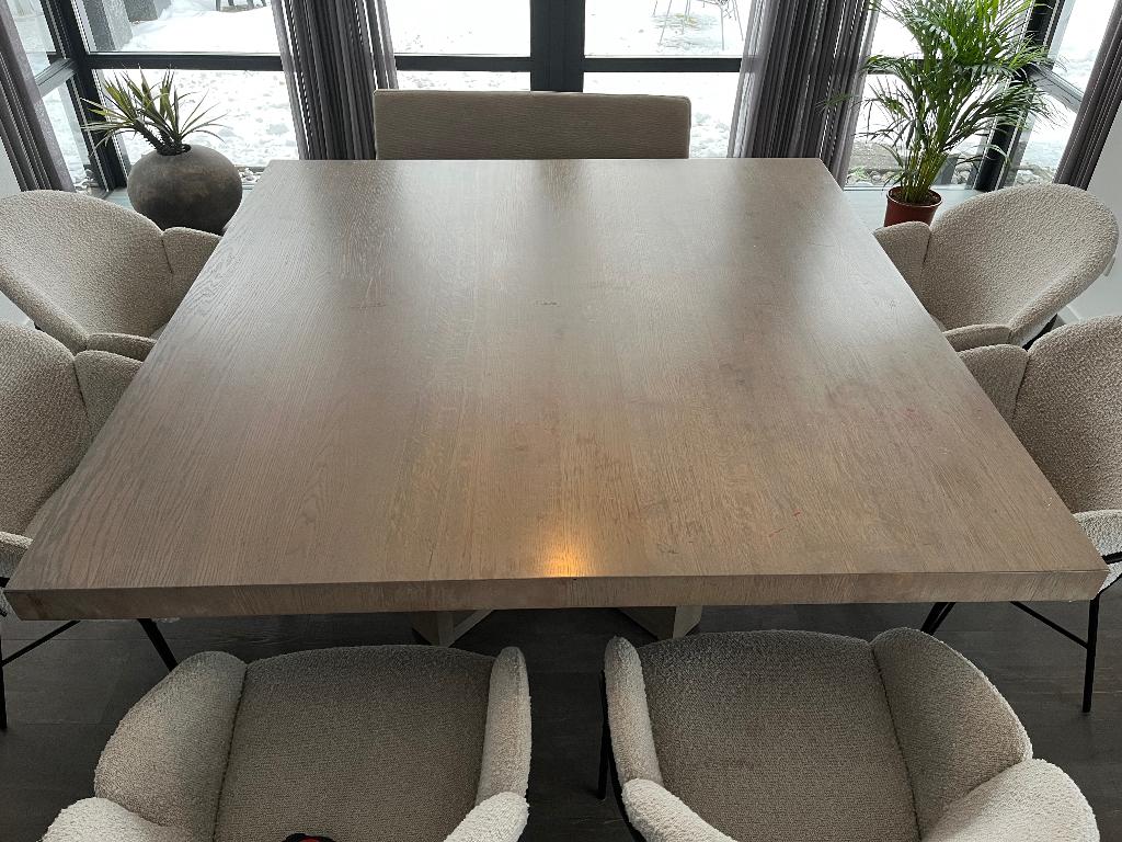 Eetkamer tafel (Merk: van Rossum), Ophalen, Gebruikt, Design (van Rossum), 6 tot 8 stoelen