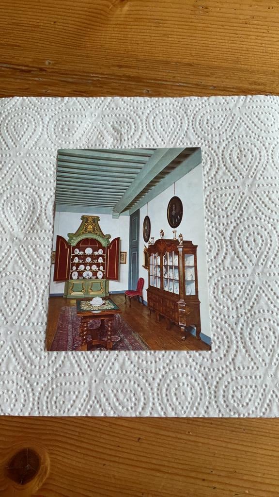 Postkaart - Kasteel Duivenvoorde - Porceleinkamer, Ophalen of Verzenden, 1960 tot 1980, Ongelopen, Gebouw