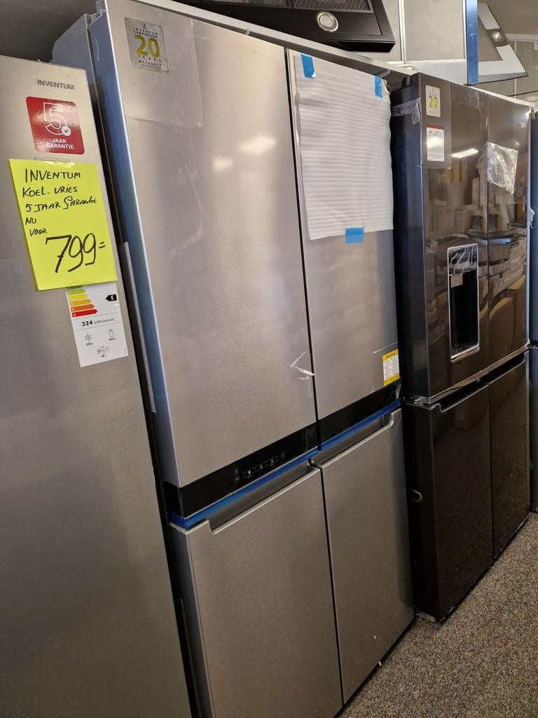 Nieuwe whirlpool Amerikaanse koelkast rvs €1999, Ophalen, 200 liter of meer, 60 cm of meer, Nieuw