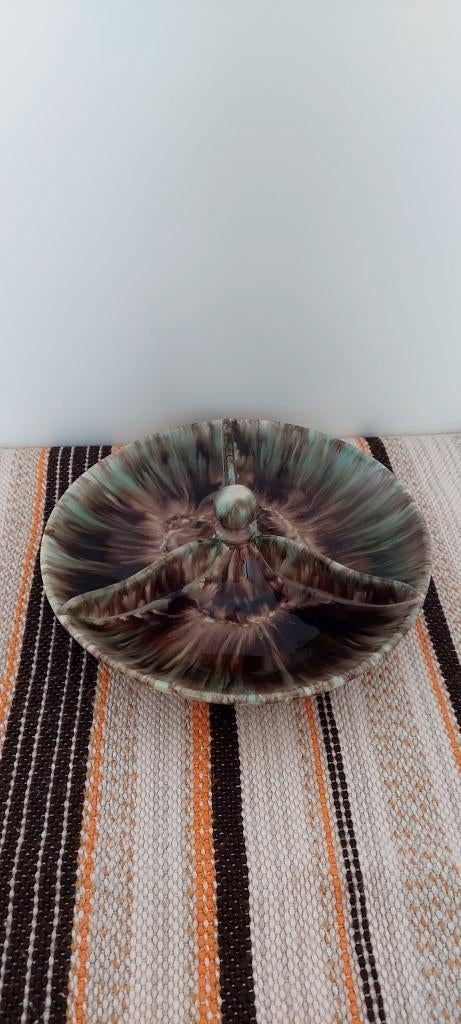 Vintage Jasba Germany schaal serveerschaal druppelglazuur, Keramiek, Ophalen of Verzenden, Overige stijlen, Schaal of Schalen
