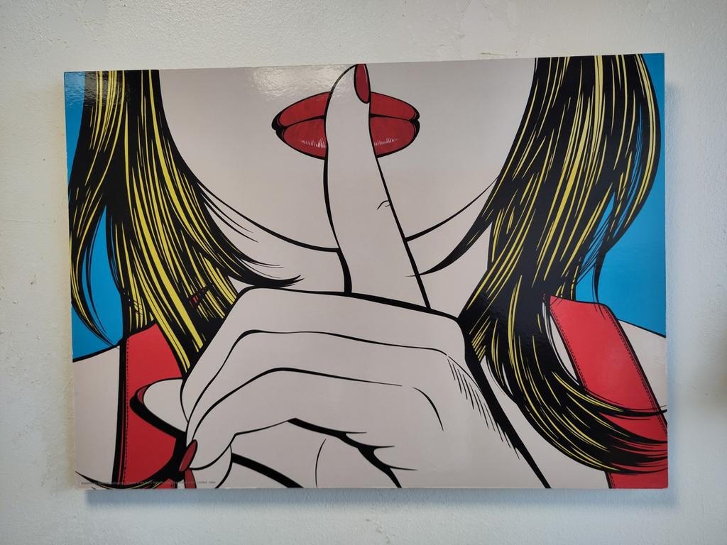 Vintage Ikea artwork sssshhh Deborah Azzopardi SOLMYRA, Ophalen of Verzenden