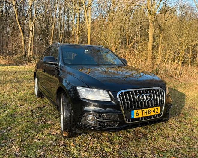 Audi Q5 Quattro 2.0 TFSI benzine automaat (nieuwe APK), Auto's, Automaat, Zwart, 4 cilinders, Zwart