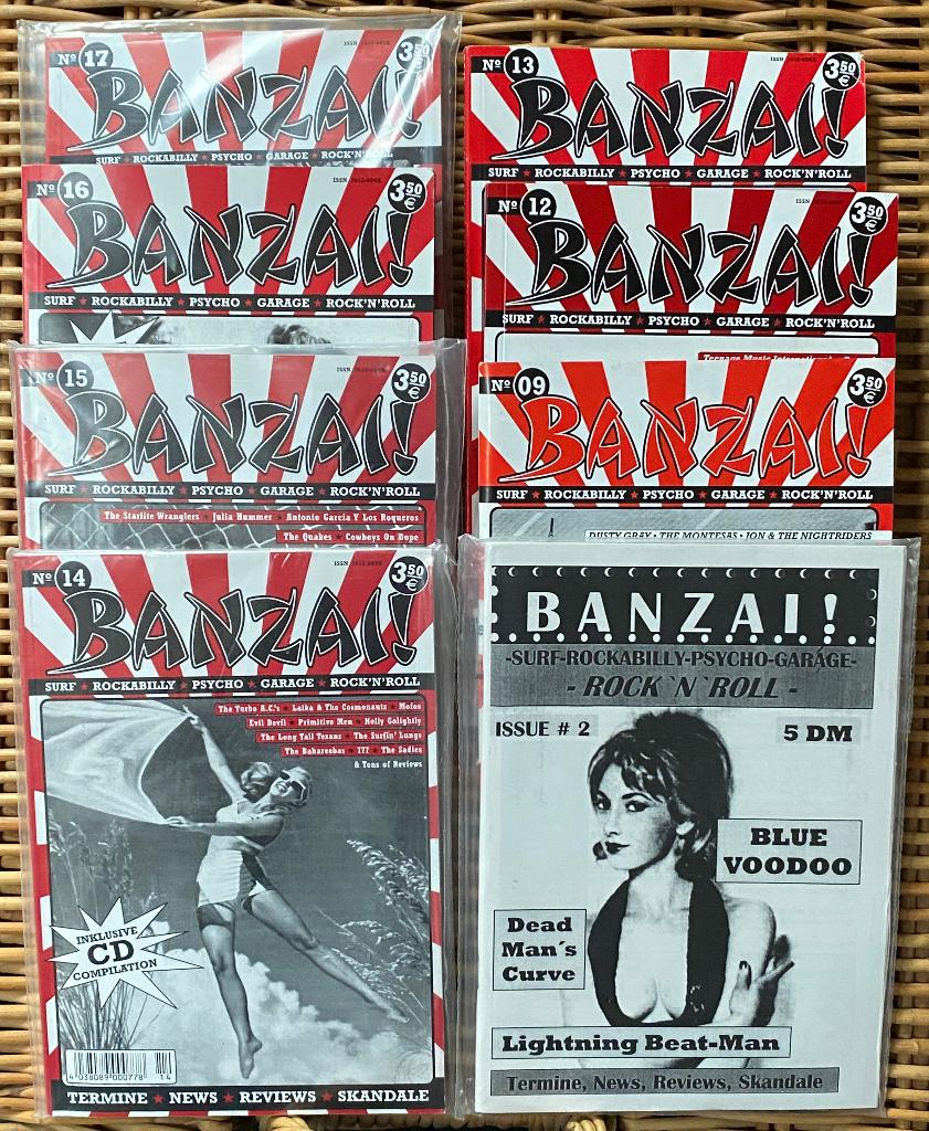 BANZAI Duits fanzine 8x incl CD OVP als nieuw, Redactie BANZAI! (Kamikaze Records), Ophalen of Verzenden, Zo goed als nieuw, Genre of Stijl